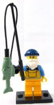 LEGO Minifigure-Fisherman-Collectible Minifigures / Series 3-COL03-1-Creative Brick Builders